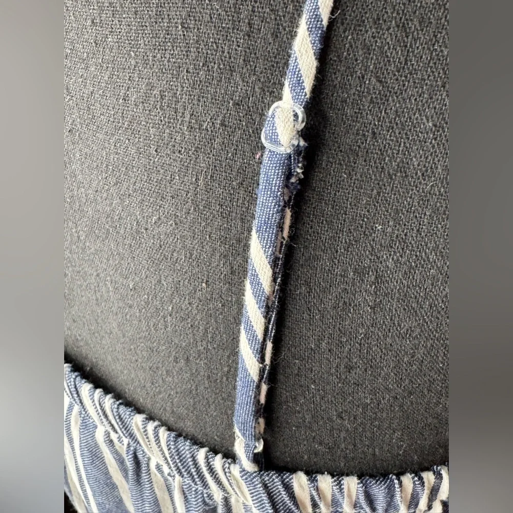 Speechless Navy and White Striped adjustable strap Dress XL - Picture 8 of 8